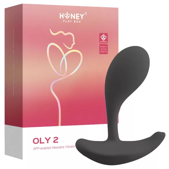 Honey Play Box Oly 2 - Vibromasseur point G et clitoris contrôlé par application (noir)