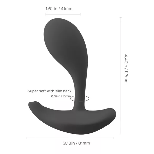 Honey Play Box Oly 2 - Vibromasseur point G et clitoris contrôlé par application (noir)