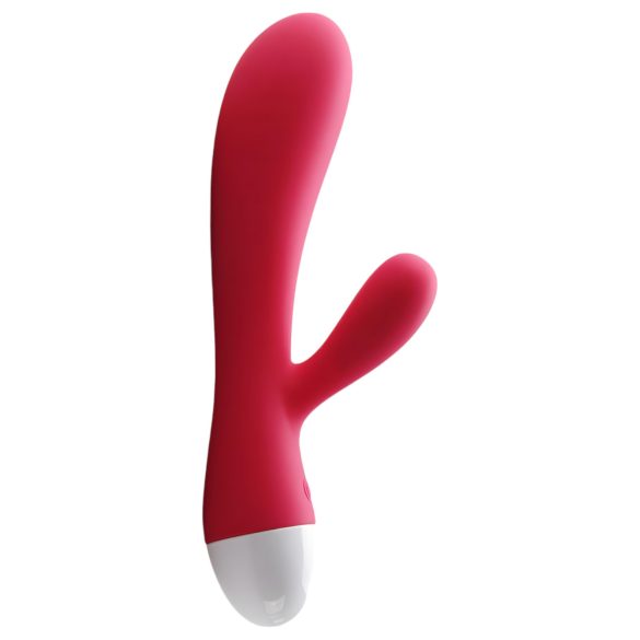 Vibrateur Dolphin & baby rechargeable à stimulateur, rouge