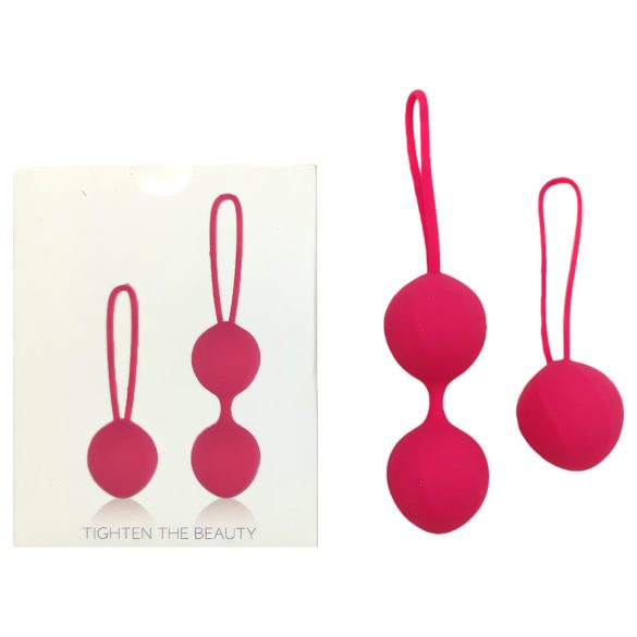 Cotoxo Cherry - Boules de geisha - lot de 2 - silicone rouge