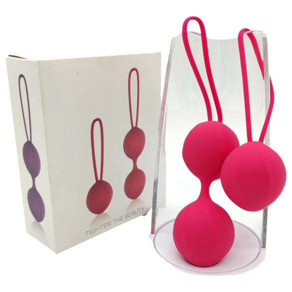 Cotoxo Cherry - Boules de geisha - lot de 2 - silicone rouge