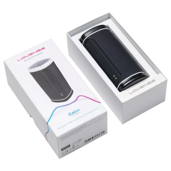 Lovense Calor - Masturbateur chauffant contrôlé par application, pour hommes (noir)