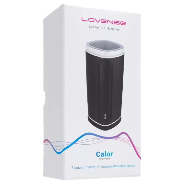 Lovense Calor - Masturbateur chauffant contrôlé par application, pour hommes (noir)