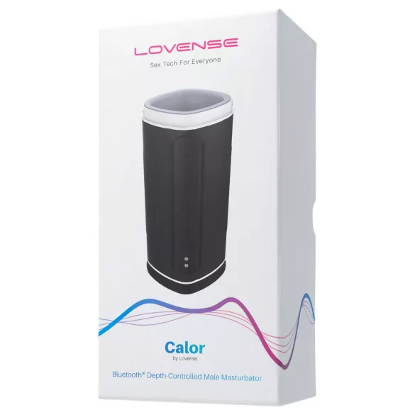 Lovense Calor - Masturbateur chauffant contrôlé par application, pour hommes (noir)