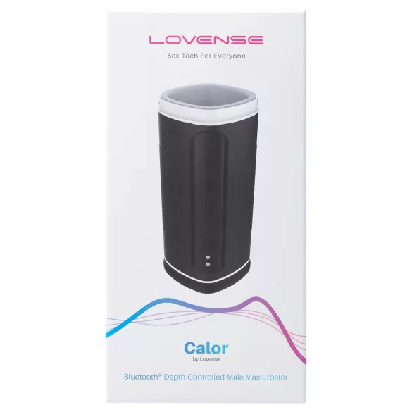 Lovense Calor - Masturbateur chauffant contrôlé par application, pour hommes (noir)