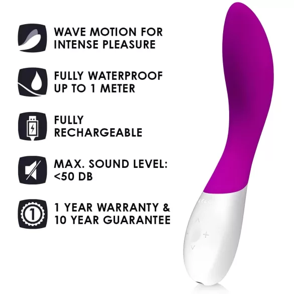 LELO Mona Wave - vibromasseur point G étanche - silicone violet