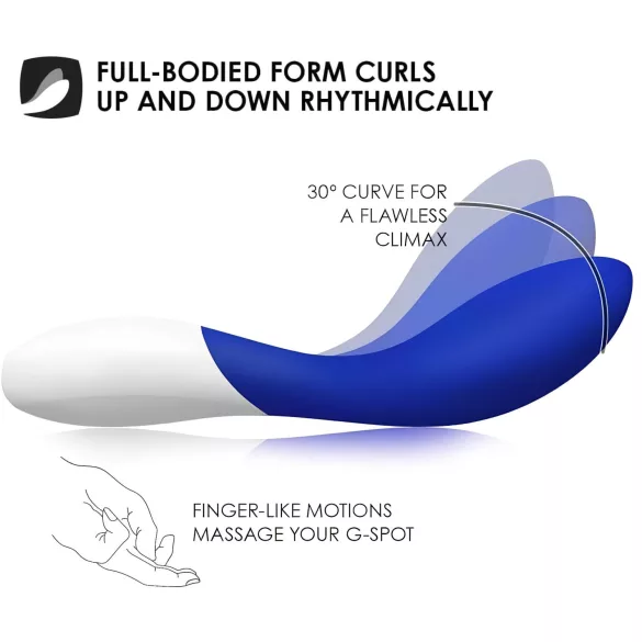 LELO Mona Wave - vibromasseur point G étanche - bleu