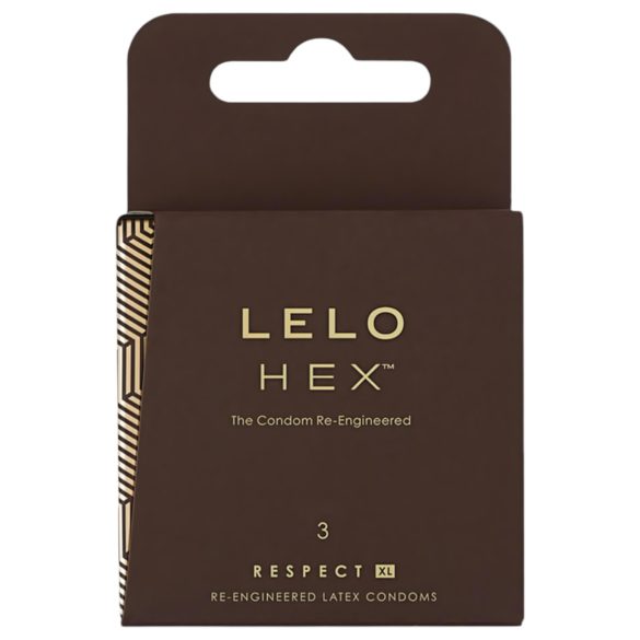 LELO Hex Respect XL - préservatifs luxe (3 pièces)