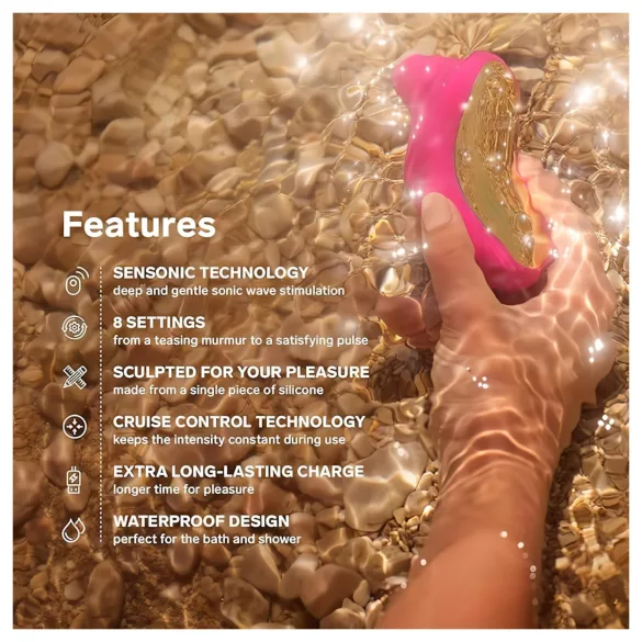 LELO Sona Cruise - stimulateur clitoridien à ondes sonores - rose