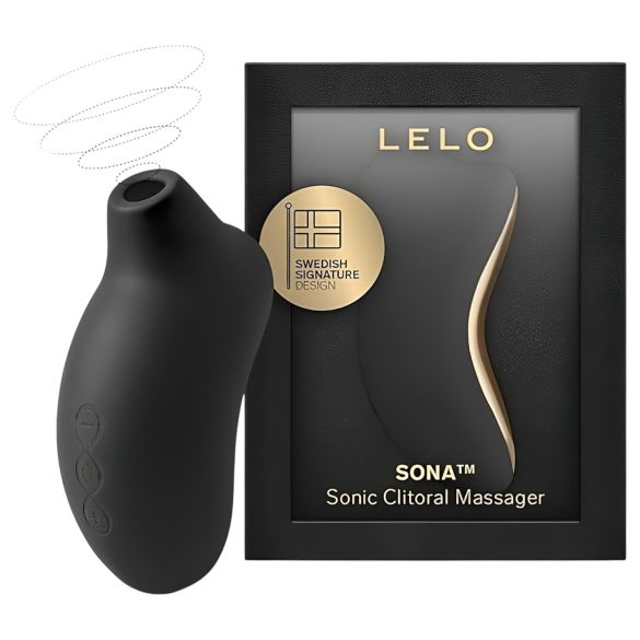LELO Sona - Stimulateur Clitoridien à Ondes Sonores (Noir)