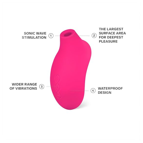 LELO - stimulateur clitoridien à ondes soniques - cerise