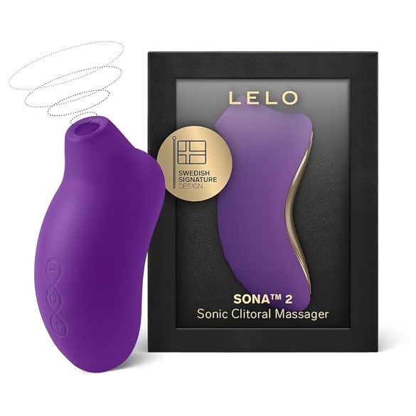 LELO Sona 2 - Stimulateur Clitoridien à Ondes Sonores (Violet)