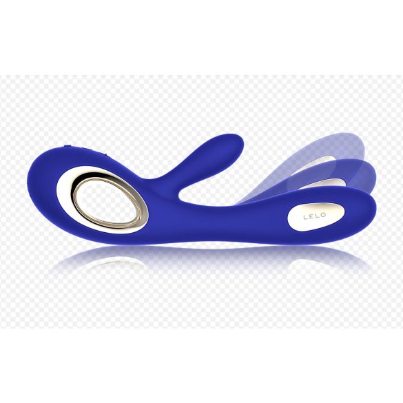LELO Soraya Wave - vibromasseur rabbit vibrant rechargeable - silicone bleu