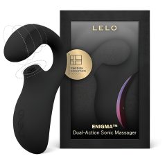   LELO Enigma - rechargeable, étanche, vibromasseur 2en1 point G (noir)