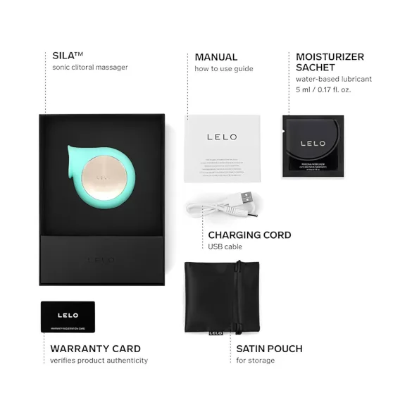 LELO Sila - stimulateur clitoridien à ondes sonores étanche - turquoise