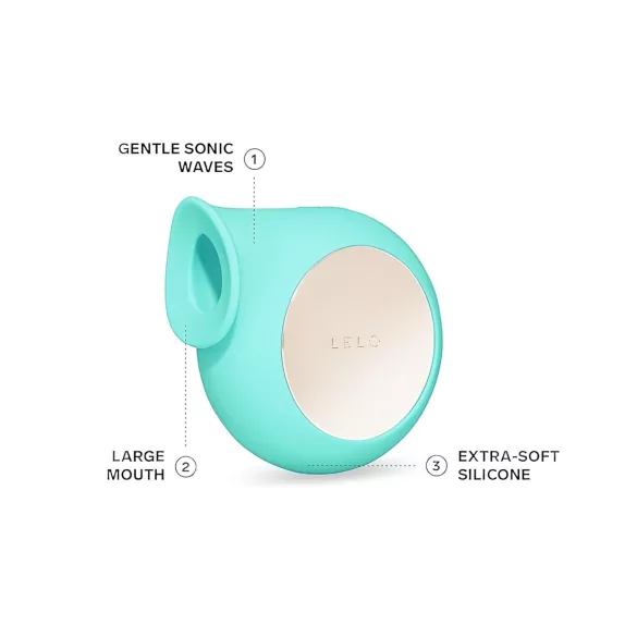 LELO Sila - stimulateur clitoridien à ondes sonores étanche - turquoise