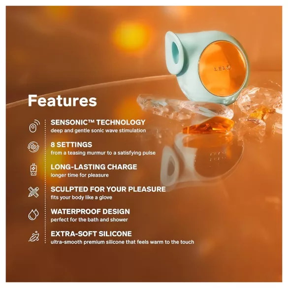 LELO Sila - stimulateur clitoridien à ondes sonores étanche - turquoise