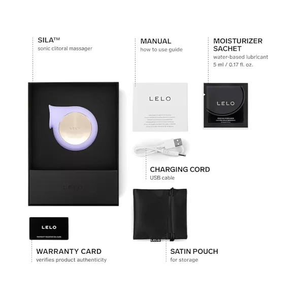 LELO Sila - stimulateur clitoridien à ondes sonores étanche - violet