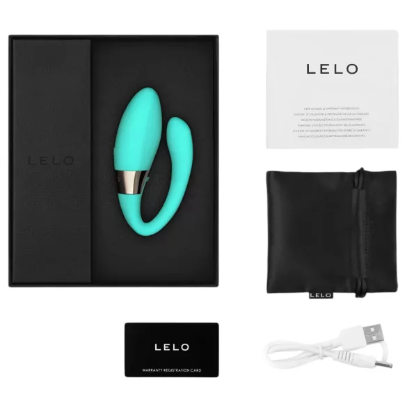 LELO Tiani Harmony - Vibromasseur pour couple contrôlé par application (turquoise)