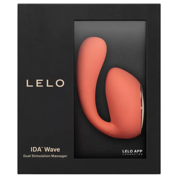 LELO Ida Wave - Vibrateur rotatif vibrant contrôlé par application (corail)
