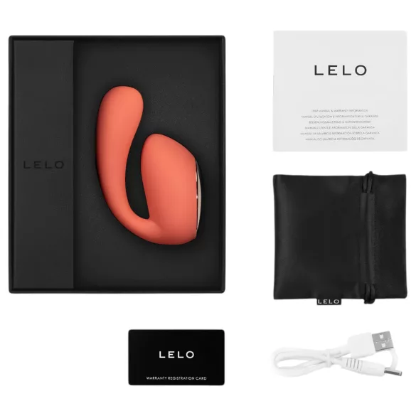 LELO Ida Wave - Vibrateur rotatif vibrant contrôlé par application (corail)