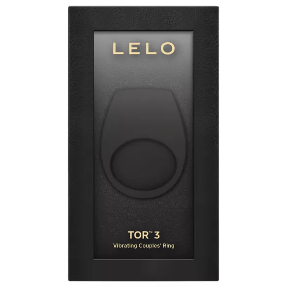 LELO Tor 3 - Anneau pénien vibrant contrôlé par application, pour hommes (noir)