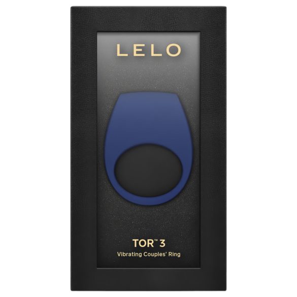LELO Tor 3 - anneau pénien vibrant rechargeable connecté - silicone bleu