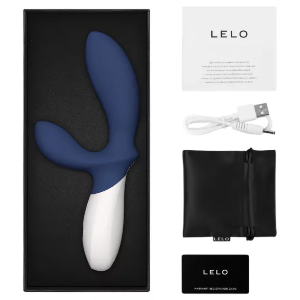 LELO Loki Wave 2 - Vibrateur prostatique rechargeable et étanche (bleu)