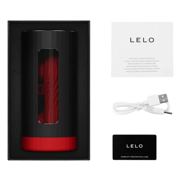 LELO F1s V3 XL - masturbateur interactif - silicone rouge