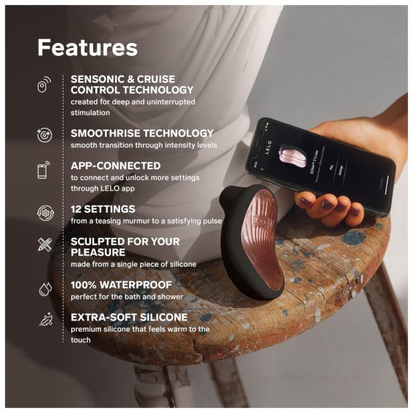 LELO - Stimulateur clitoridien à ondes soniques - Cruise 3 - noir