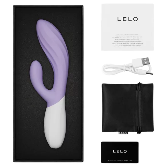 LELO INA Twist - vibromasseur pour point G avec bras clitoridien, contrôlé par application (violet)