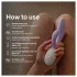 LELO INA Twist - vibromasseur pour point G avec bras clitoridien, contrôlé par application (violet)
