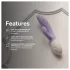 LELO INA Twist - vibromasseur pour point G avec bras clitoridien, contrôlé par application (violet)