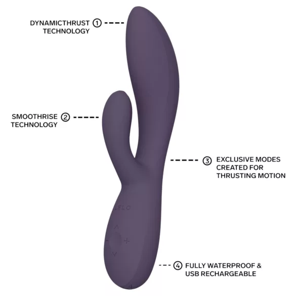 LELO - INA Thrust rabbit vibrant à va-et-vient (violet)