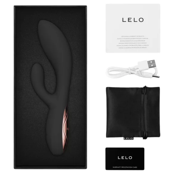 LELO - INA Thrust, gode rabbit à va-et-vient (noir)