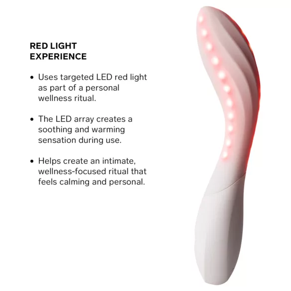 LELO Mona Spectra - vibromasseur intelligent pour point G avec lumière LED (blanc)