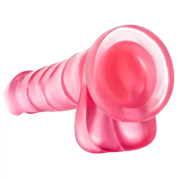 B Yours - gode avec testicules - 18 cm - rose
