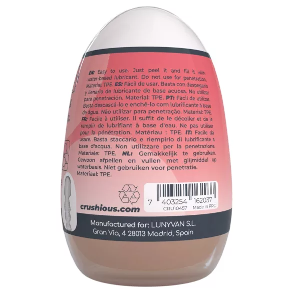 Crushious Ezy Egg Mouth - œuf masturbateur (couleur chair)