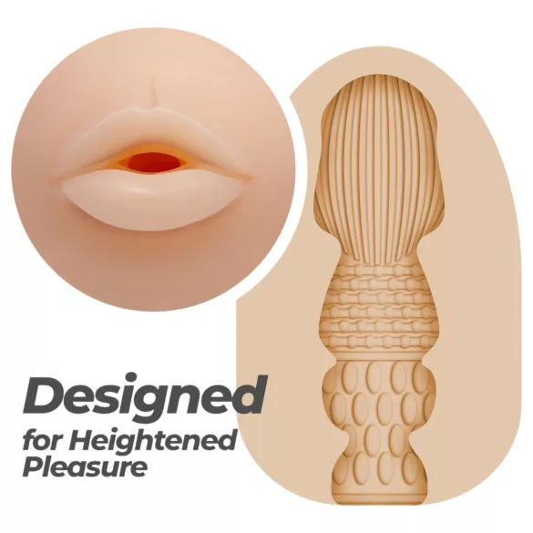 Crushious Ezy Egg Mouth - œuf masturbateur (couleur chair)
