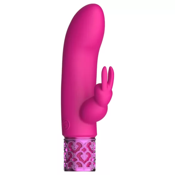 Royal Gems Dazzling - vibromasseur rabbit rechargeable - silicone rose