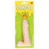 Bougie audacieuse - pénis avec testicules - naturel (133g)
