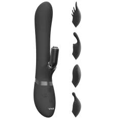 Vive Chou - vibromasseur 4 en 1 avec bras clitoridien (noir)