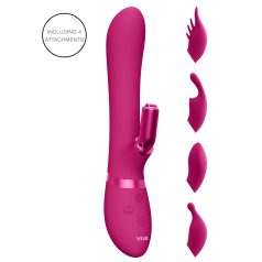   Vive Chou - vibromasseur à tête amovible, clitoridien rechargeable (rose)
