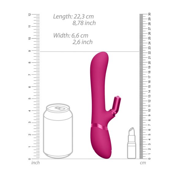 Vive Chou - vibromasseur clitoridien à tête interchangeable rechargeable - rose