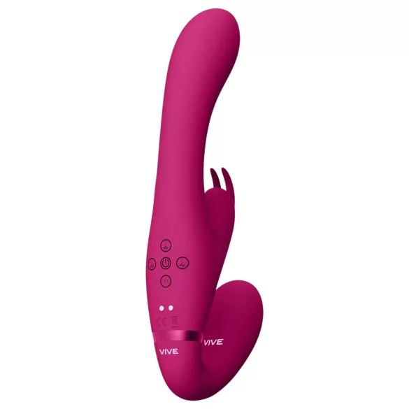 Vive Suki - gode ceinture vibrant sans harnais - rose
