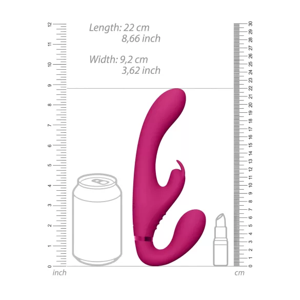 Vive Suki - gode ceinture vibrant sans harnais - rose