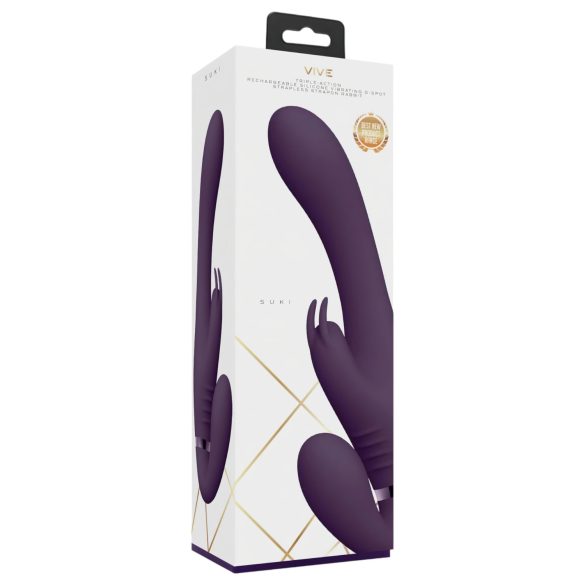Vive Suki - gode vibrant sans harnais - silicone violet