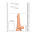 RealRock Dong 7 - Phallus réaliste avec testicules (17cm) - naturel