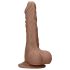 RealRock Dong 7 - réaliste, couilles, 17cm - naturel foncé
