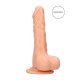 RealRock Dong 8 - Dildo réaliste avec testicules (20cm) - naturel